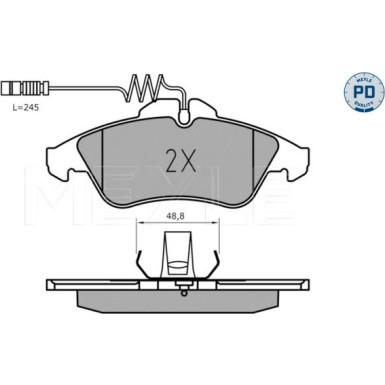 Bremsklötze VA Platinum | MERCEDES Vito, Sprinter, VW LT 96 | 025 215 7620/PD