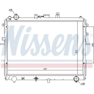 Wasserkühler PKW | MAZDA E 2200 84 | 62381