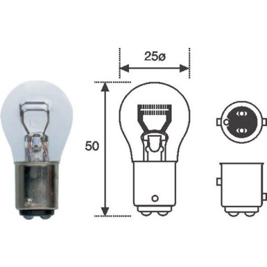 Glühlampe P21/5W 12V/21/5W Bay15D 10Stk | 008528100000