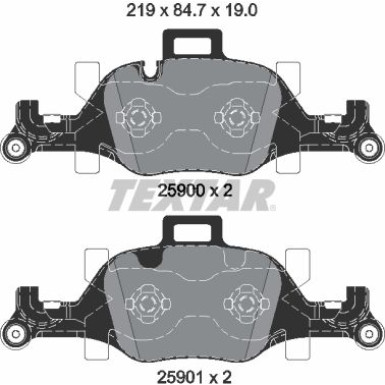 Bremsbelagsatz Bmw S. 7 2.5-3.0 D 15 | 2590001