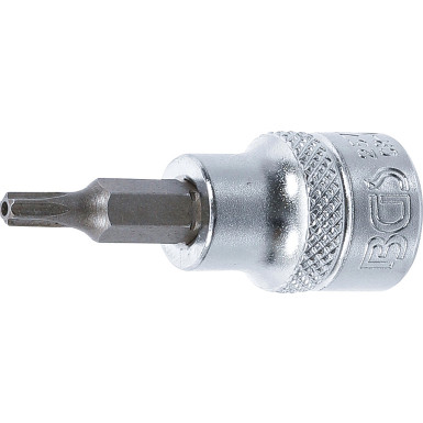 BGS Bit-Einsatz | Antrieb Innenvierkant 10 mm (3/8"""") | T-Profil (für Torx) mit Bohrung T20 | 2571