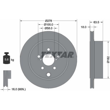 Bremsscheibe Subaru T. Forester 2.0 13 | 92278503