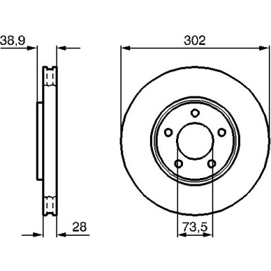 Bremsscheibe VA | CHRYSLER Voyager,JEEP Cherokee 00 | 0 986 479 117