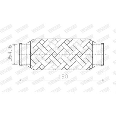 Flexrohr ohne Rohr | DM 55 L 190mm | 5321