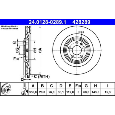 Bremsscheibe | 24.0128-0289.1