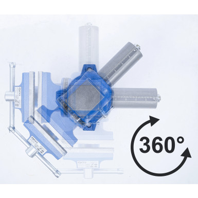 BGS Parallel-Schraubstock | 100 mm Spannbacken | 360° drehbar | 70965