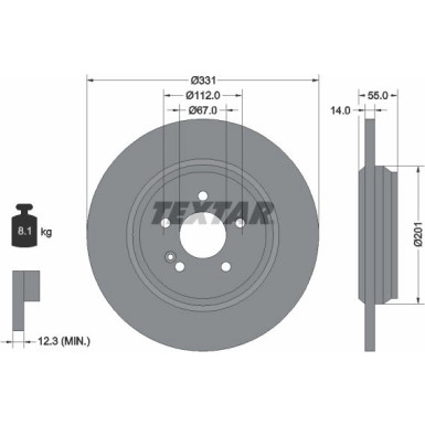 Bremsscheibe Db T. W163 98 | 92103303