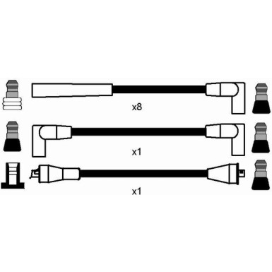 RC-CR306 NGK | Zündkabelsatz | JEEP Grand Cherokee 95-99 | 8288