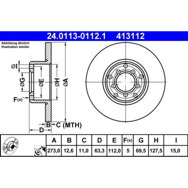 Bremsscheibe Db T. W114/W115 68-77 | 24.0113-0112.1