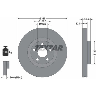 Bremsscheibe | 92293605