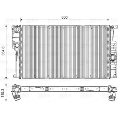 VALEO Motorkühler | 735454