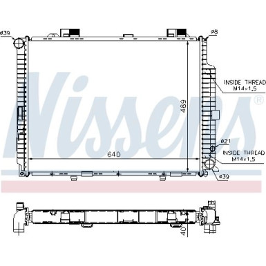 Wasserkühler PKW | MERCEDES E 300 TD AUT. 98 | 62612A