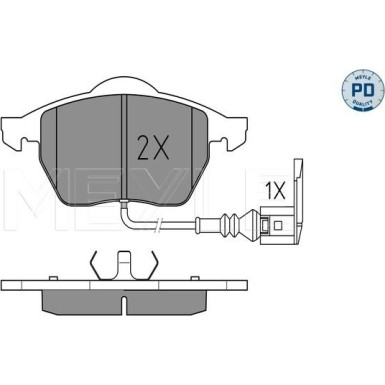 Bremsbelagsatz Vw P. Bora/Golf/Polo 1.8-2.8 97-10 | 025 233 9219/PD