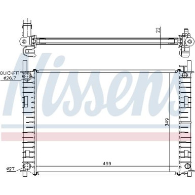 Wasserkühler PKW | FORD Fiesta V 01-10 | 62027A