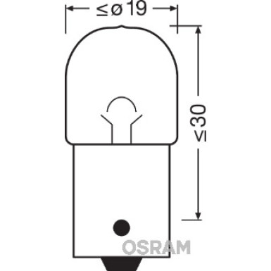 R5W Osram | 12V 5W BA15S UL | METALLSOCKEL Ultra Life | 5007ULT