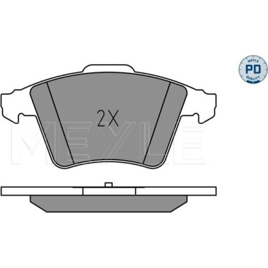 Bremsbelagsatz Vw P. T5 03- 1.9-3.2 Ko A 16 | 025 237 4619/PD