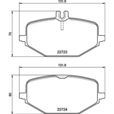 BREMBO Bremsklötze HA | MERCEDES GLE 19 | P 50 161