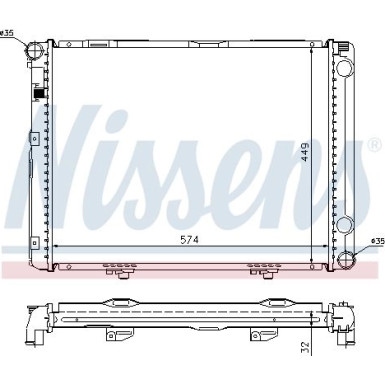 NISSENS Motorkühler | 62732A