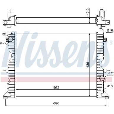 Wasserkühler PKW | LAND ROVER Defender 2.5 TD5 | 64311A