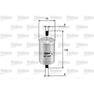 VALEO Kraftstofffilter | 587002