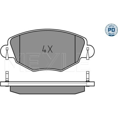 Bremsbelagsatz Ford P. Mondeo 00- Ohne Sensor | 025 232 7918/PD