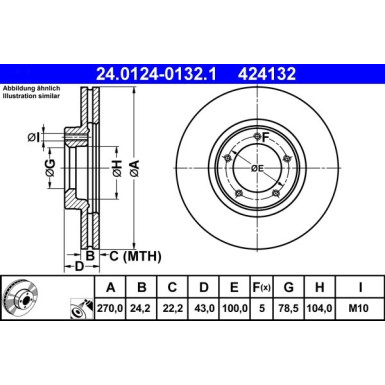 Bremsscheibe | 24.0124-0132.1