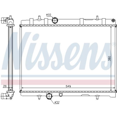 Wasserkühler PKW | PEUGEOT 407 1,6D-2,2I 04 | 63605A