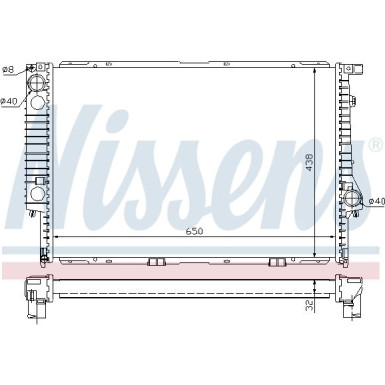 Wasserkühler PKW | BMW 5er (E34), 7er (E32) | 60622A