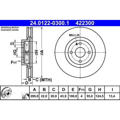 Bremsscheibe | 24.0122-0300.1