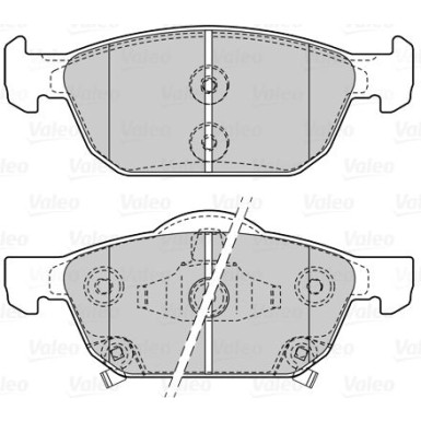 VALEO Bremsbeläge | 601508