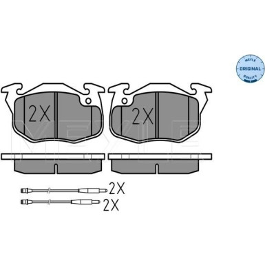 Bremsbelagsatz Citroen P. Saxo 96-03 Mit Sensor | 025 209 0618/W