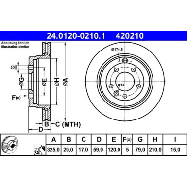 Bremsscheibe Land Rover T. Discovery 2.4 D/4.0-4.4 4X4 04 | 24.0120-0210.1