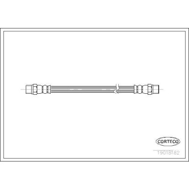 CORTECO Bremsschlauch | 19018182