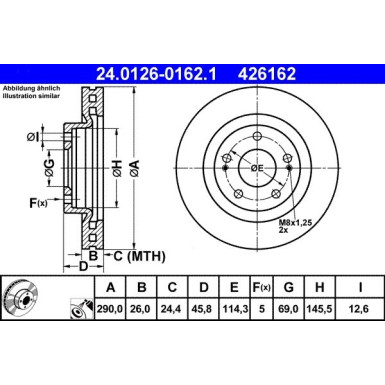 Bremsscheibe | 24.0126-0162.1