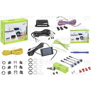 VALEO beep&park Kit2 Einparkhilfe | 4 Sens. + LCD Bildschirm (5te Gen) | 632201