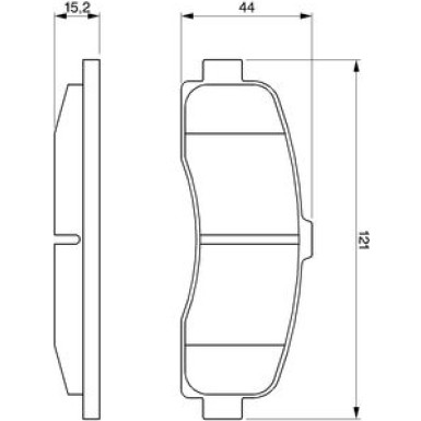 Bremsklötze | NISSAN Micra | 0 986 461 122