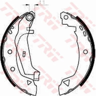 70 461 010 Bremsbacken | ALFA 33,CITR AX,REN 19 86 | GS8240