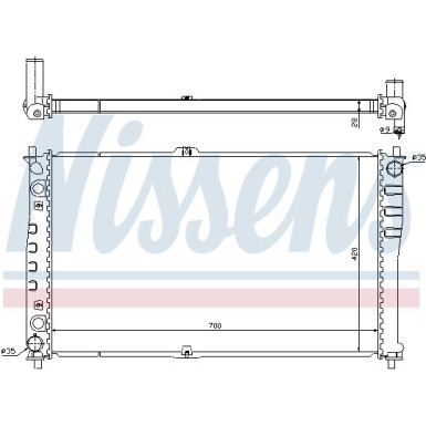 Wasserkühler PKW | KIA Carnival 2,9 99 | 66618