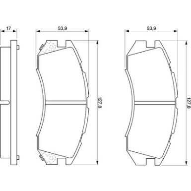 Bremsklötze | SUBARU Legacy, Impreza | 0 986 460 984