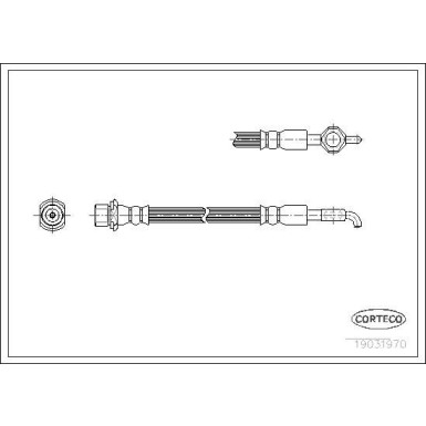 CORTECO Bremsschlauch | 19031970