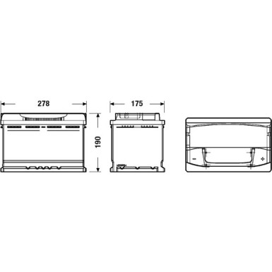 EXIDE Starterbatterie | EA770