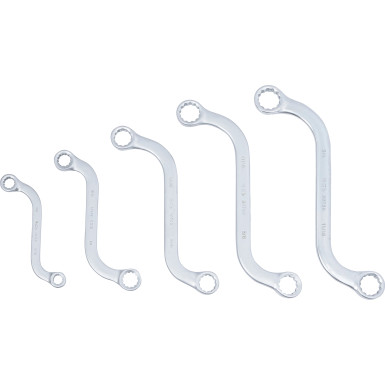 BGS S-Form Doppel-Ringschlüssel-Satz | Zollgrößen | SW 3/8"""" - 3/4"""" | 5-tlg | 32150