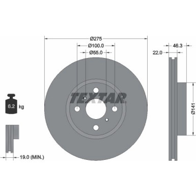 Bremsscheibe Toyota P. Yaris 06- Japan | 92156200