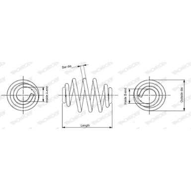 MONROE Fahrwerksfeder | SN0405