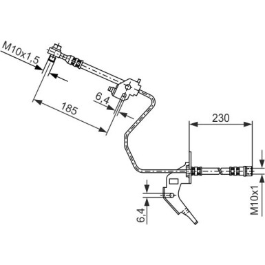 Bremsschlauch | CHEVROLET,OPEL | 1987476200