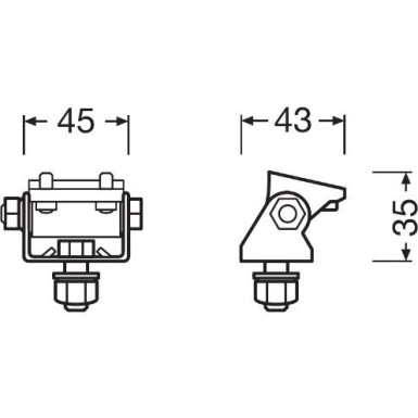 LEDriving Mounting Kit PX | Osram | Arbeitsscheinwerfer Zubehör | LEDPWL ACC 101