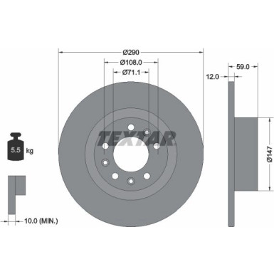 Bremsscheibe | 92313603