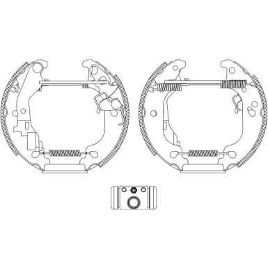 Satz Bremsbacken Fiat T. Punto Ii 09/99 - (180X32mm / Ohne Abs) | 84054300