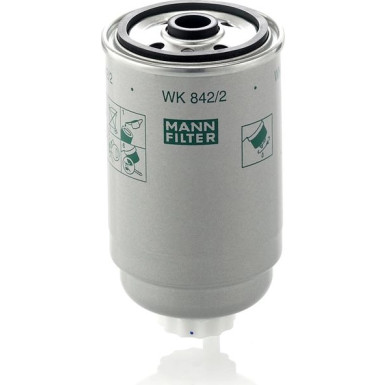 Mann & Hummel Kraftstofffilter PKW | AUDI,SEAT,SKODA,VW,OPEL,FIAT | WK 842/2