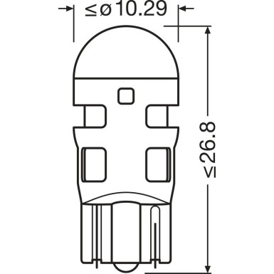 OSRAM W5W LEDriving SL Orange 12V Blister 2 Stück